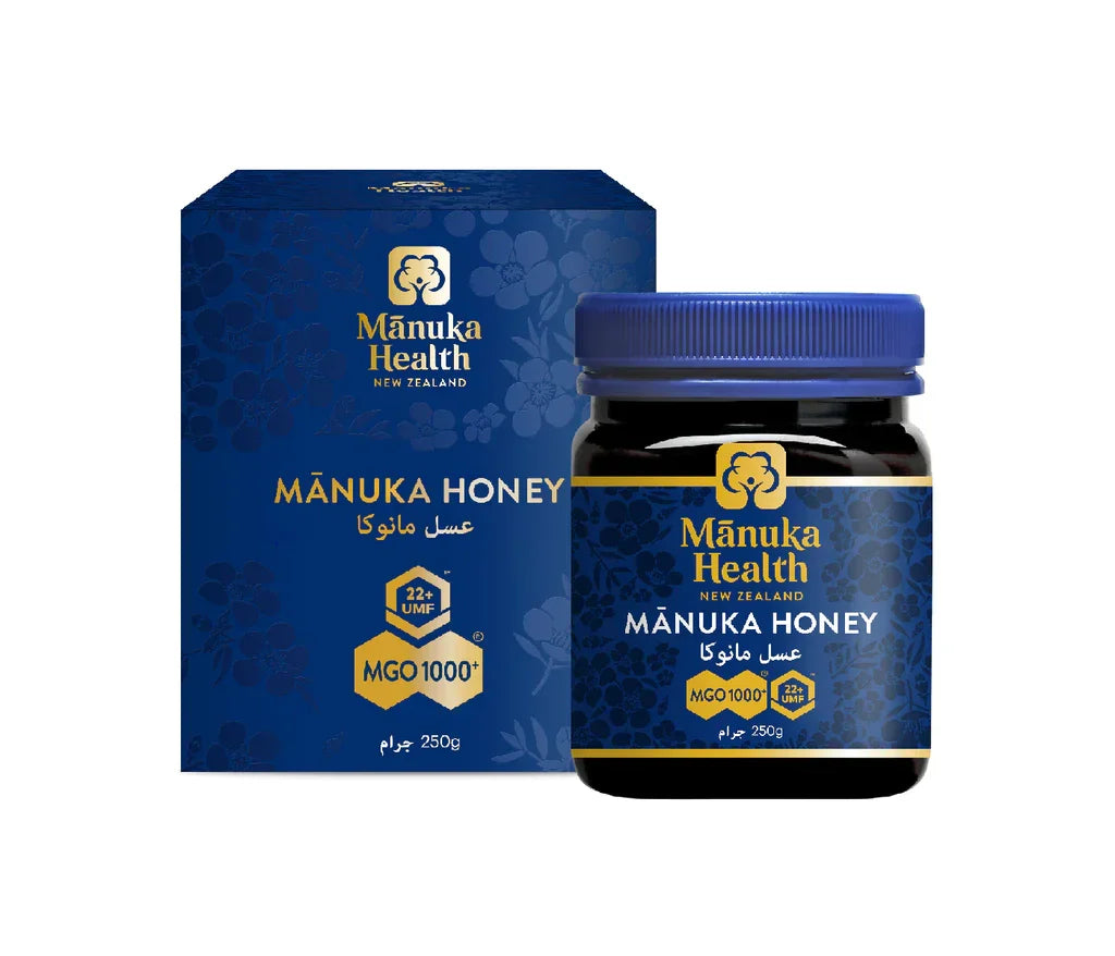 Manuka Health MGO 1000+ Manuka Honey UMF 22+, 250g - 100% Pure NZ Honey