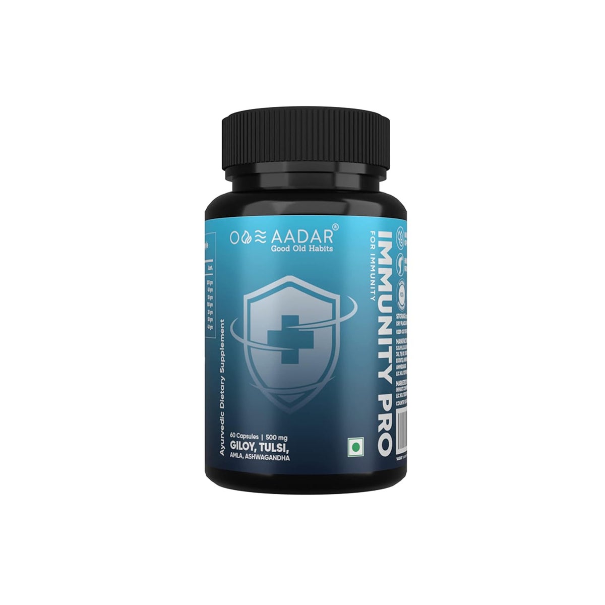 Aadar Immunity Pro Capsules - Herbal Ayurvedic Supplement, 60 Count
