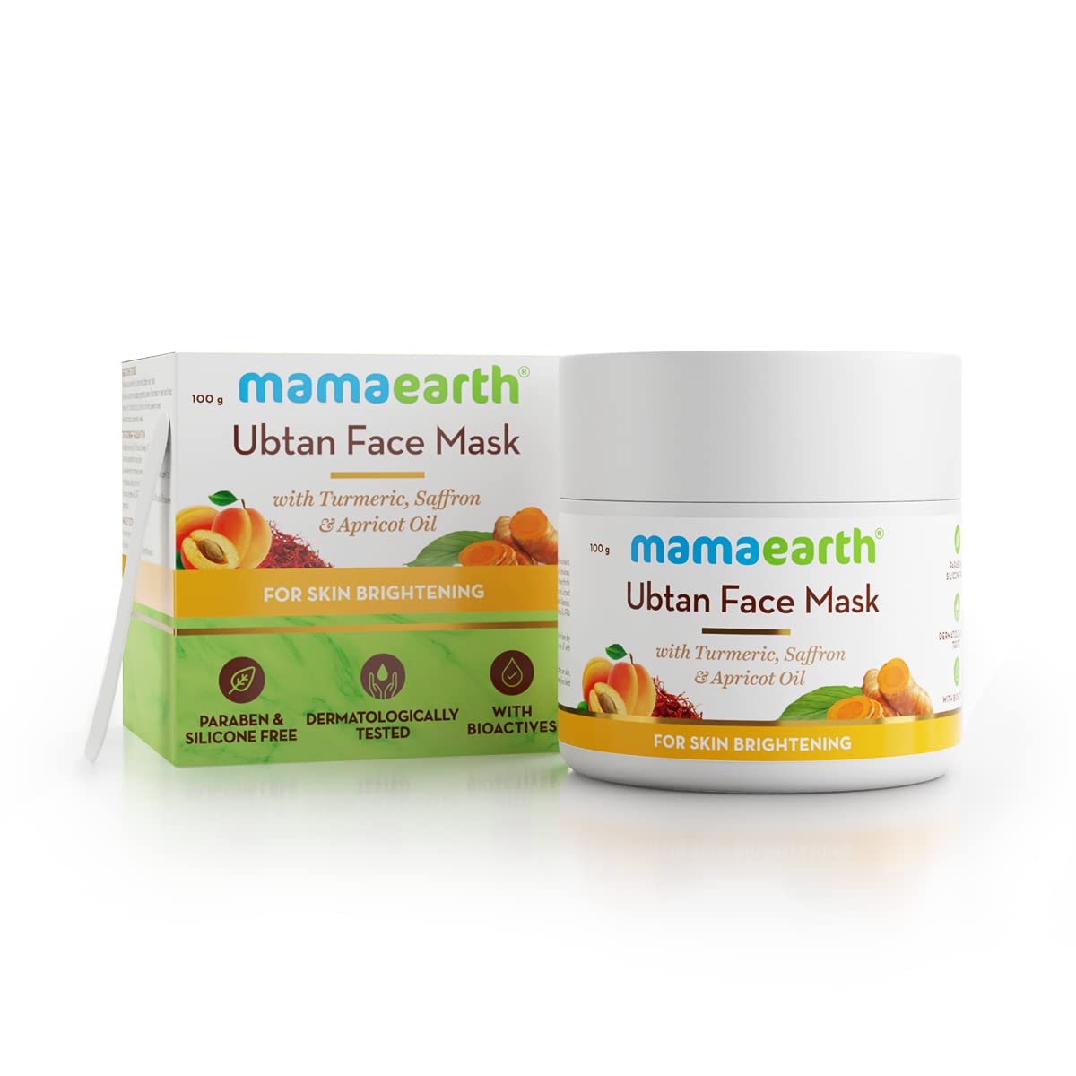 Mamaearth Ubtan Face Mask for Light & Brightening, 100ml