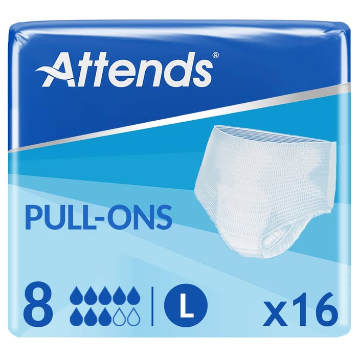 Attends Pull-On 8 Large - Feminine & Intimate Care, Pack of 64