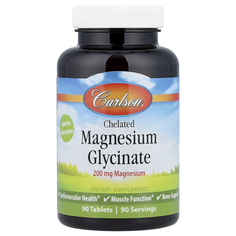 CARLSON CHELATED MAGNESIUM 200MG 90 TABS
