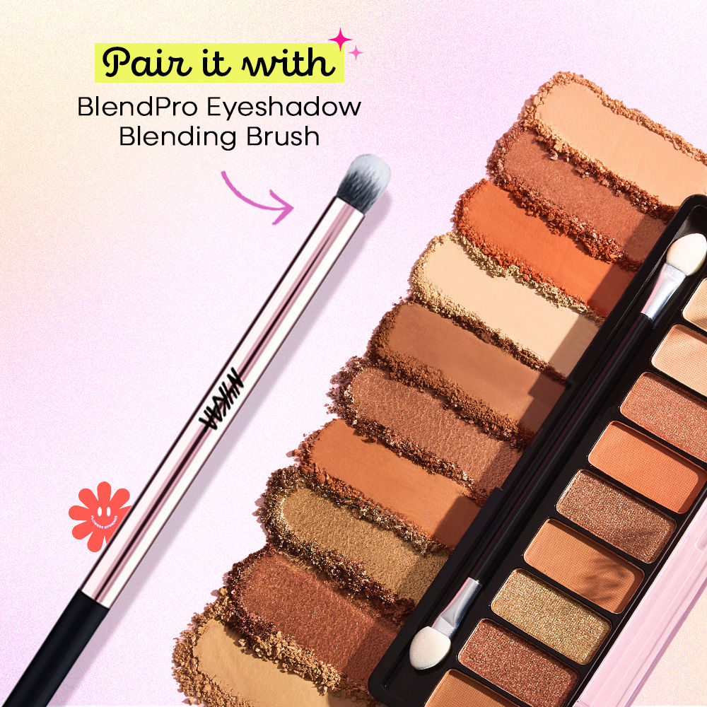 Nykaa Eyes on Me! 10-in-1 Eyeshadow Palette Sundowner Stunner - Image 5