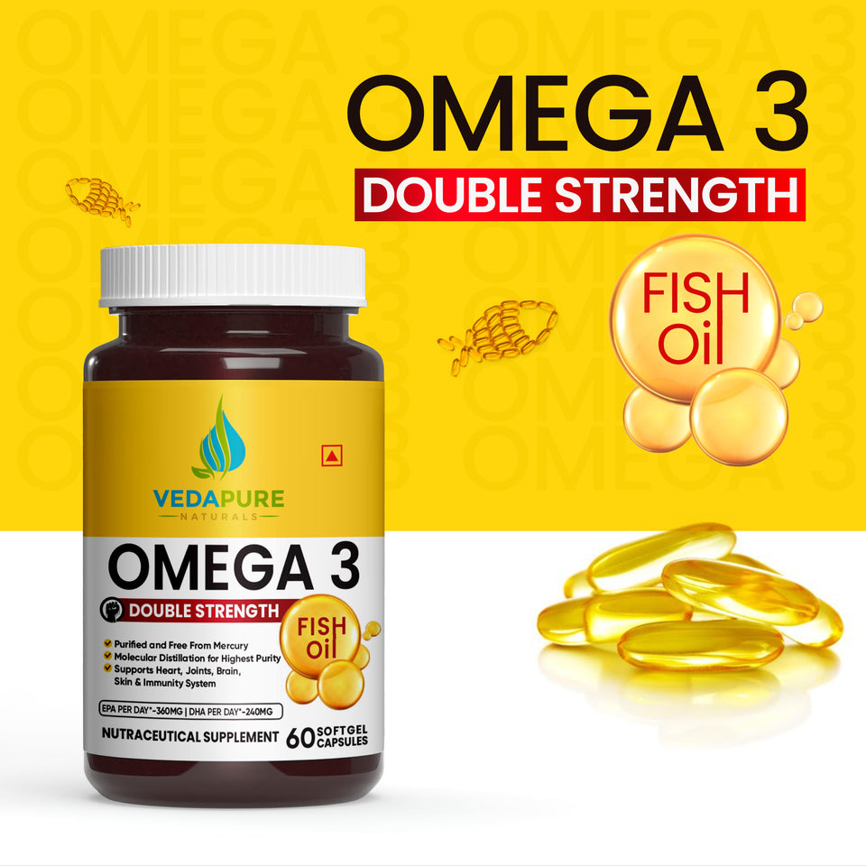Vedapure Omega-3 Fish Oil Capsules - 60 Count - Image 4