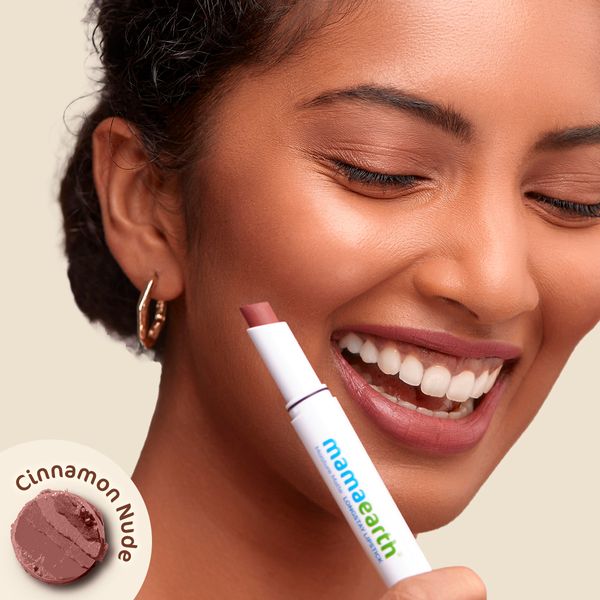 Mamaearth Moisture Matte Lipstick - Shade 04 Cinnamon Nude, with Avocado Oil & Vitamin E, 2g - Image 2