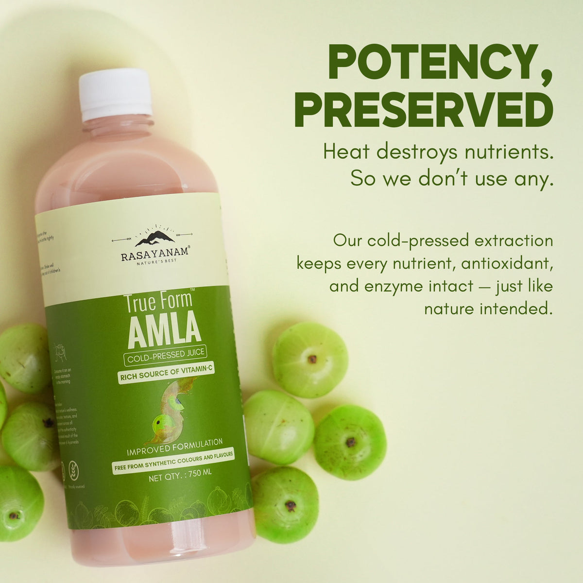 Rasayanam Pure Amla Juice - Herbal Ayurvedic Liquid, 750 ML - Image 3