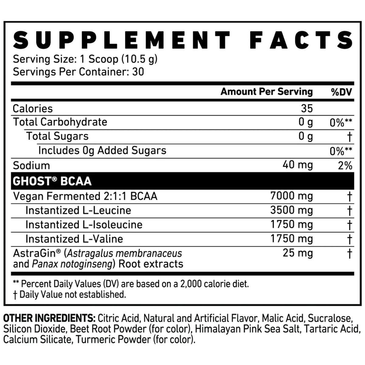 Ghost Bcaa V2 Kiwi Strawberry - Sports Nutrition Powder, 30 Servings - Image 2