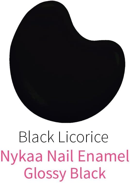 Nykaa Pop Nail Enamel Black Licorice - Black, 10 ml - Image 3