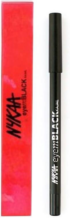 Nykaa Eyem Black Kajal with Free Sharpener - Colour Cosmetic, 0.35g - Image 3