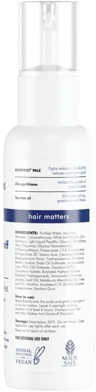 Man Matters Anti Dandruff Lotion - Menthol & Tea Tree Oil, 60ml - Image 2