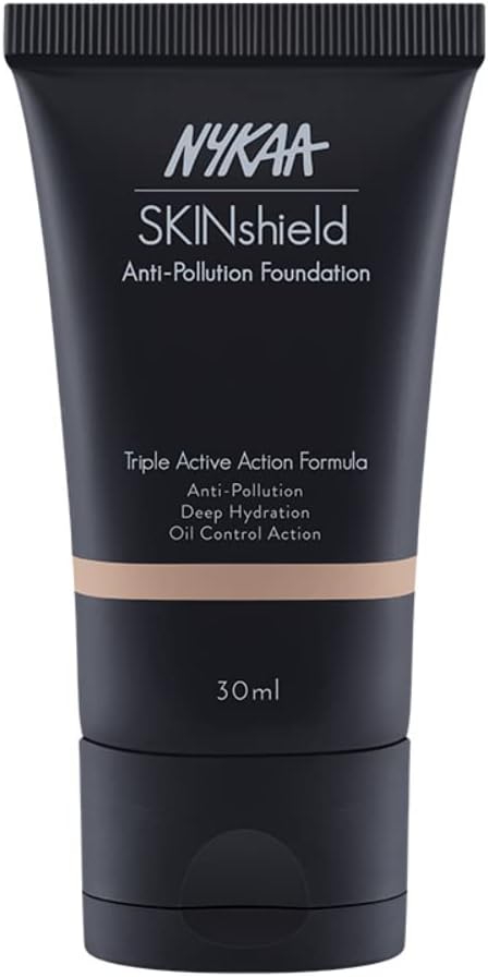 Nykaa SkinShield Anti-Pollution Matte Foundation Warm Nude 06 - Colour Cosmetics