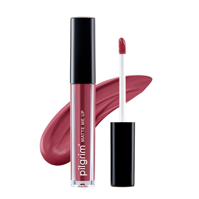 Pilgrim Liquid Matte Lipstick Pink Kisses - 3g