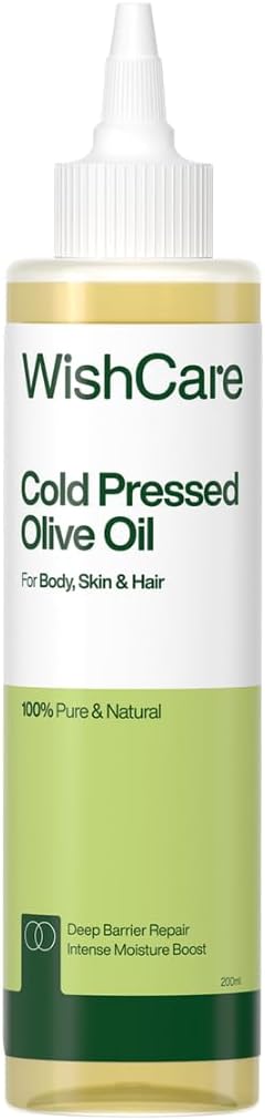 Wishcare 100% Pure Unrefined Cold Pressed Hair & Skin Oil with Olive for Healthy Hair & Glowing Skin