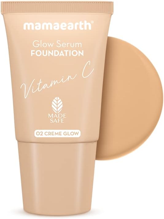 Mamaearth Glow Serum Foundation with Vitamin C & Turmeric - Creme Glow 18ml - Image 2