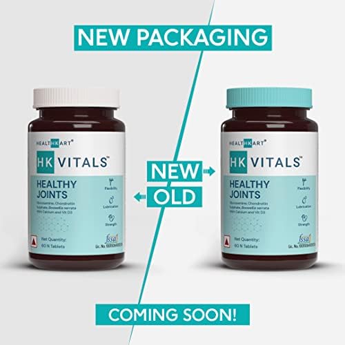 HK Vitals Joint Support Tablets - Glucosamine 1400mg, Chondroitin, Calcium & Vitamin D3, 60 Tablets - Image 2