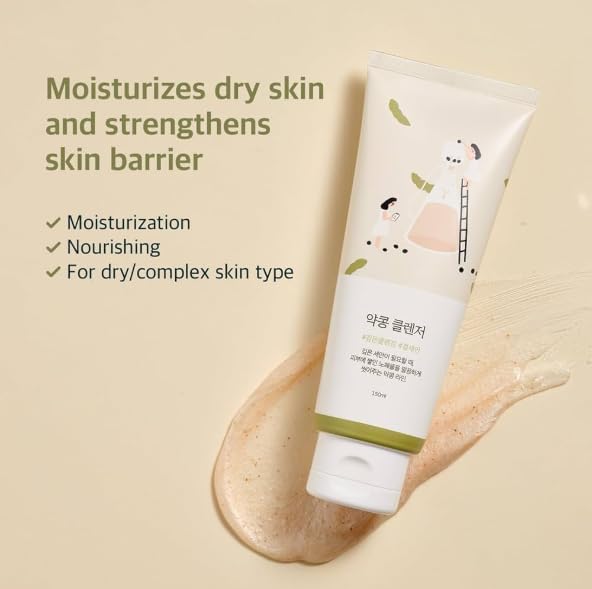 Round Lab Soybean Face Cleanser - Deep Cleansing Scrub, 150ml - Image 3