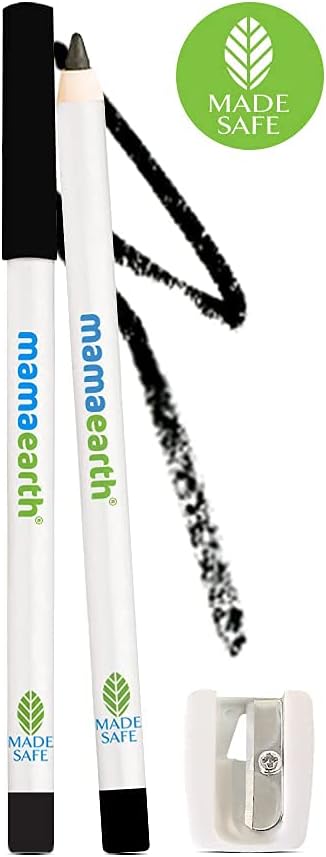 Mamaearth Charcoal Black Long Stay Kajal with Castor Oil & Chamomile, 1.2g - Image 8