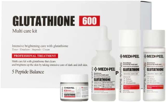 MEDI-PEEL Glutathione 600 Multi Care Kit - Face Serum & Cream Set, 30ml x 3, 50g