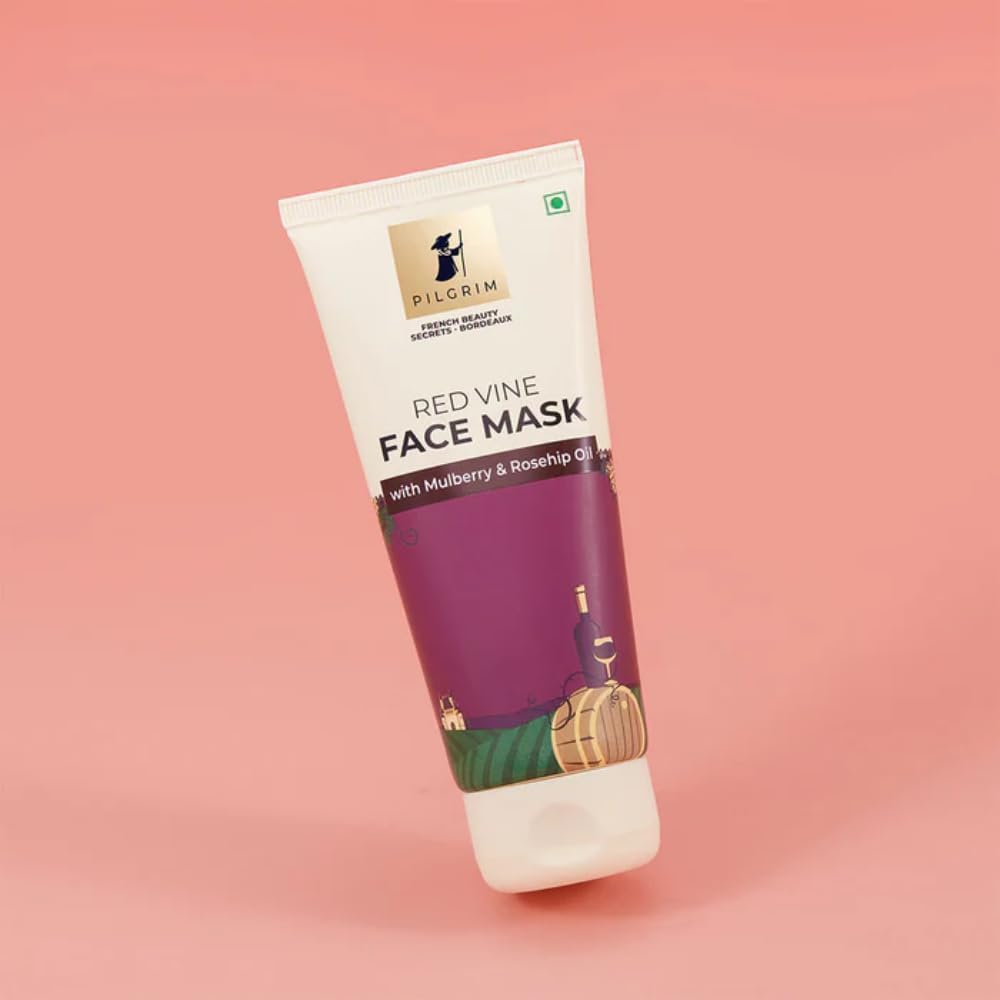 Pilgrim Red Vine Face Mask with Mulberry & Rosehip Oil - 100g - Image 2