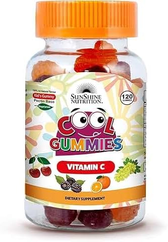 Sunshine Nutrition Kids Vitamin C Gummies - Natural Flavours, 120 Count - Image 4