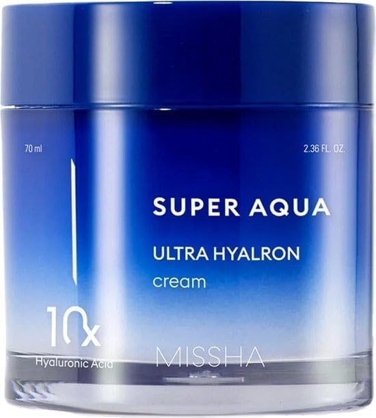 Missha Super Aqua Ultra Hyalron Cream - Gel-Cream with 10 Types of Hyaluronic Acid, 70ml - Image 3