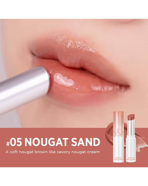 Rom&Nd Glasting Melting Balm 05 Nougat Sand - Colour Cosmetics - Image 3
