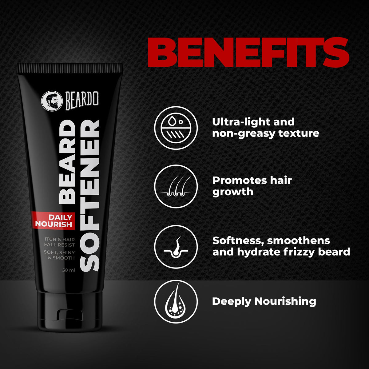 Beardo Beard Softener Cream, Men's Grooming, 50g - Image 2