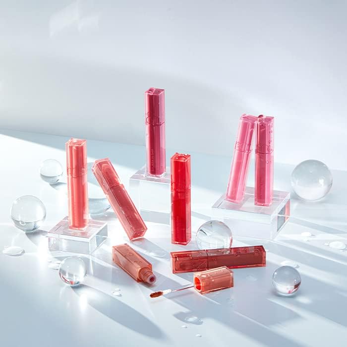Rom&Nd Dewy·Ful Water Tint 03 If Rose - Glossy Liquid Lipstick, 5.0g - Image 4