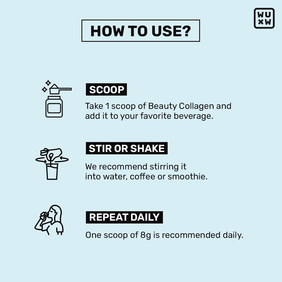 What's Up Beauty Collagen Powder - Blueberry Flavour, 200g - Image 7