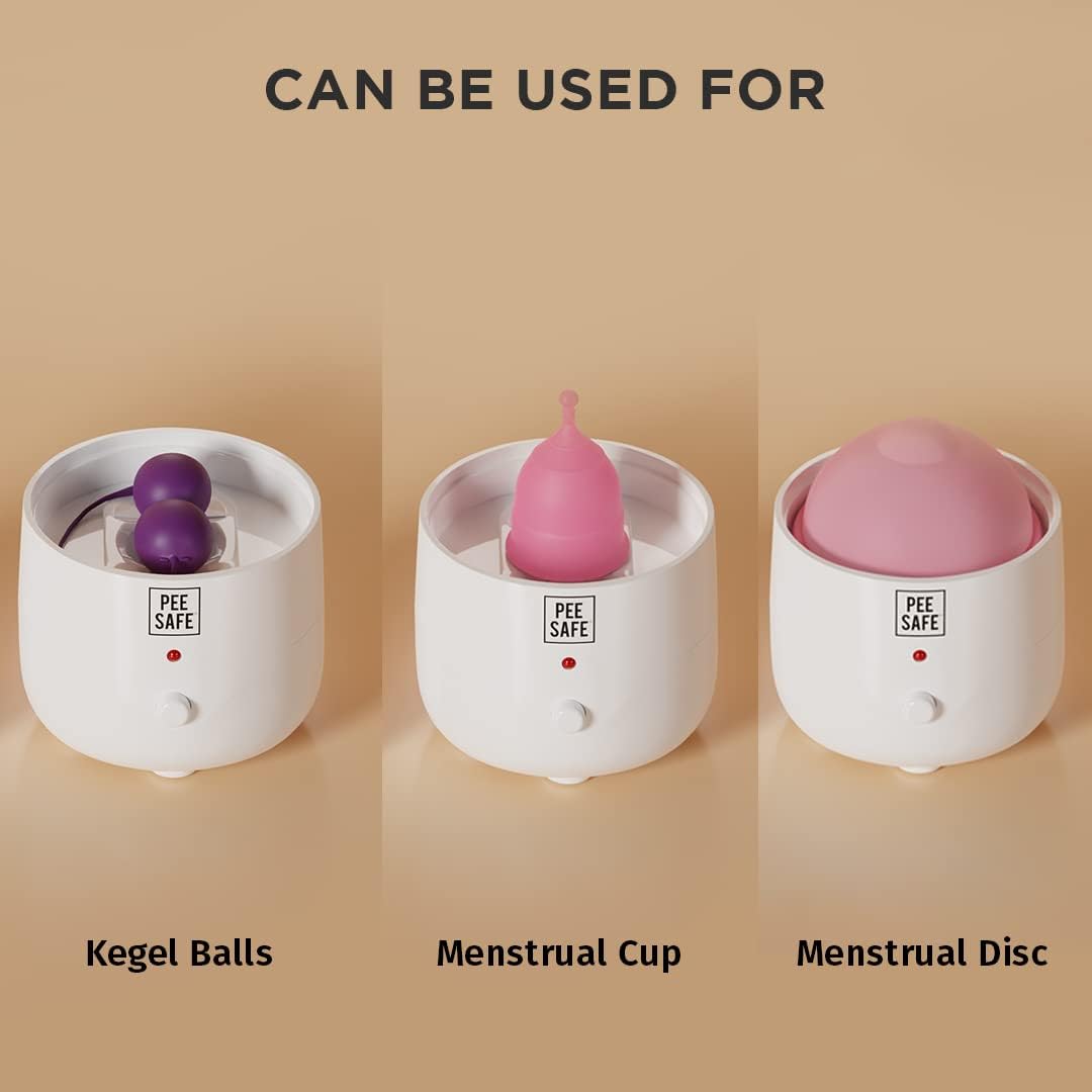 Pee Safe Menstrual Cup Steam Sterilizer - BPA Free, Auto Power Cut-Off - Image 5