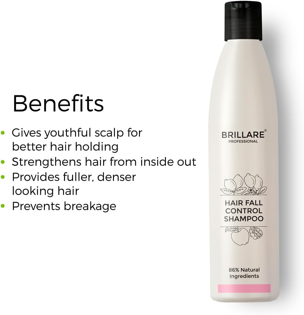 Brillaire Hair Fall Control Shampoo - Soy Protein, 300 ml - Image 3