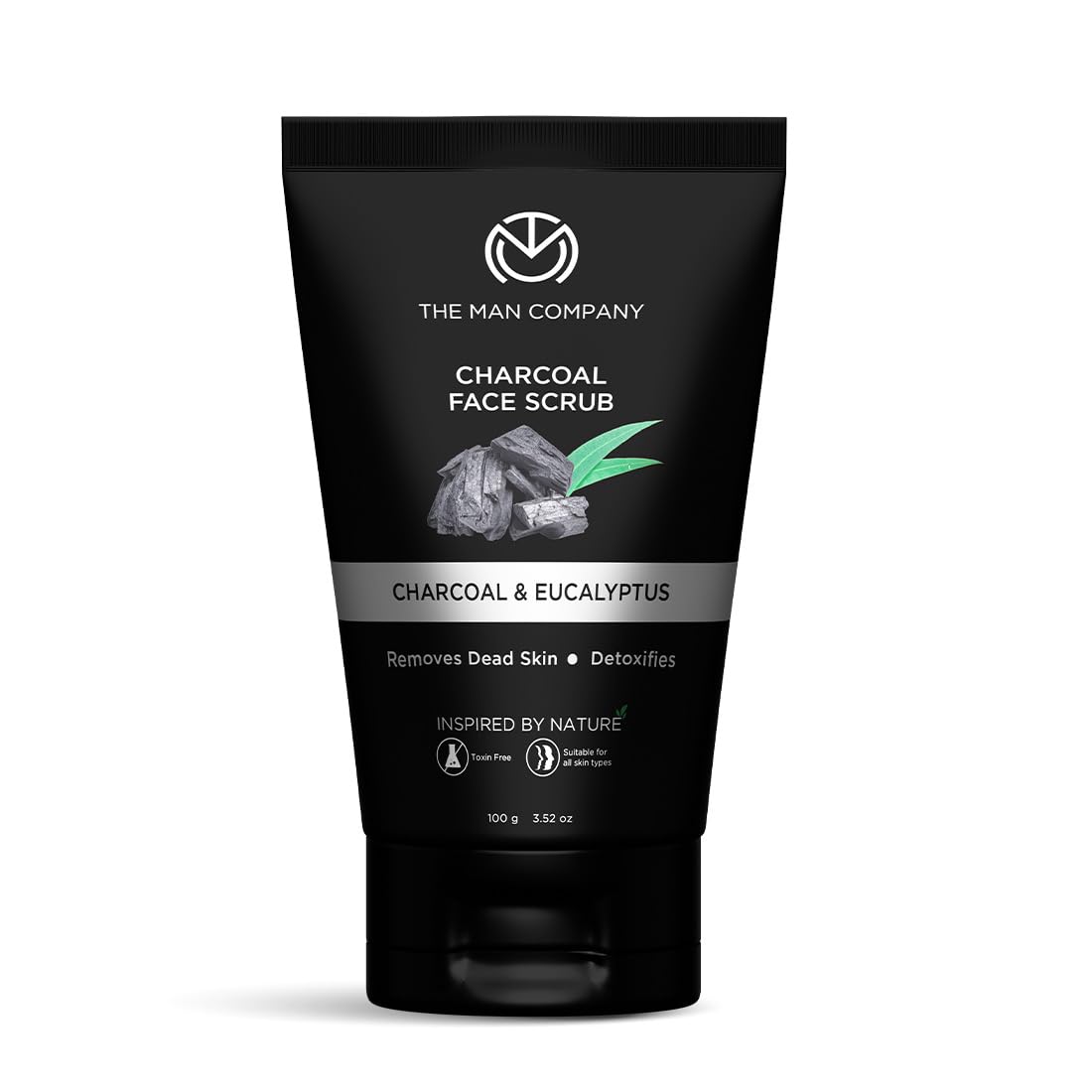 The Man Company Charcoal Face Scrub - Masks & Exfoliators, 100g