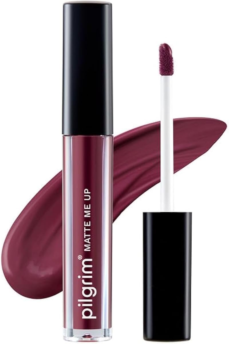 Pilgrim Liquid Matte Lipstick with Hyaluronic Acid & Spanish Squalane - Berry Tease, 3g