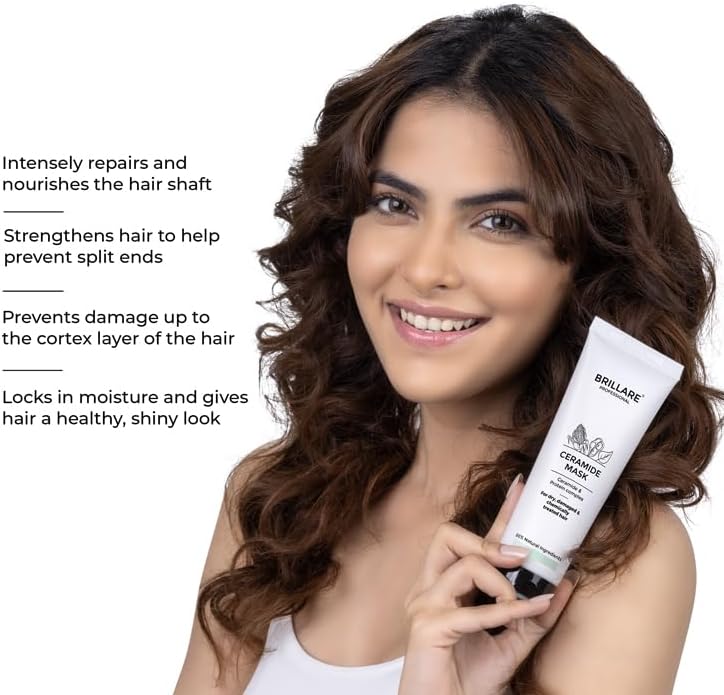 Brillaire Ceramide Hair Mask - 86% Natural, 125 Gm - Image 4