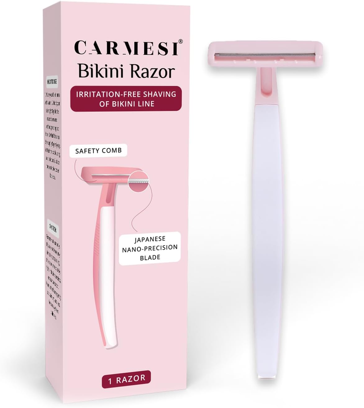Carmesi Bikini Razor - Feminine & Intimate Care Tool, Precise Shave