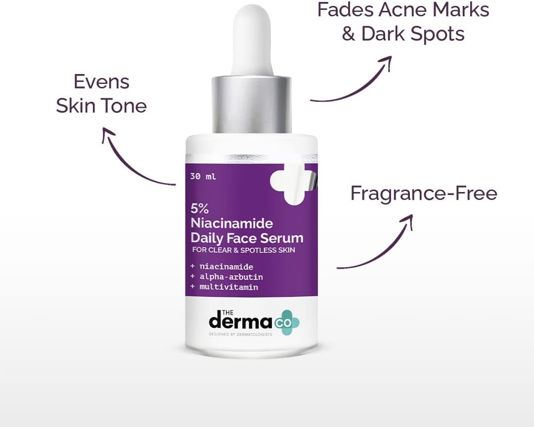The Derma Co 5% Niacinamide Face Serum with Alpha-Arbutin, 30ml - Image 3