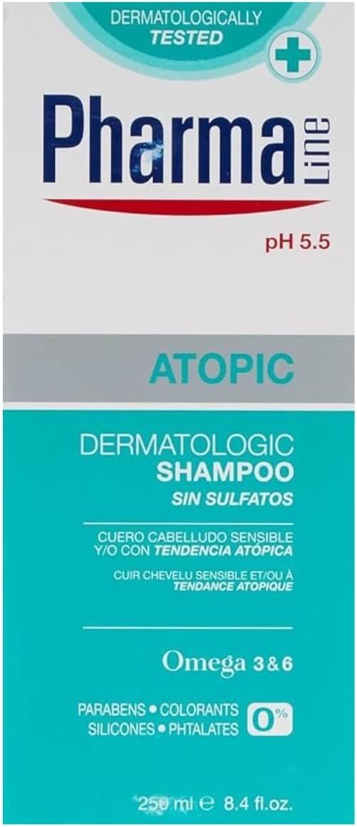 PharmaLine Atopic Shampoo - Soothing Care for Sensitive Scalp, 250ml - Image 2