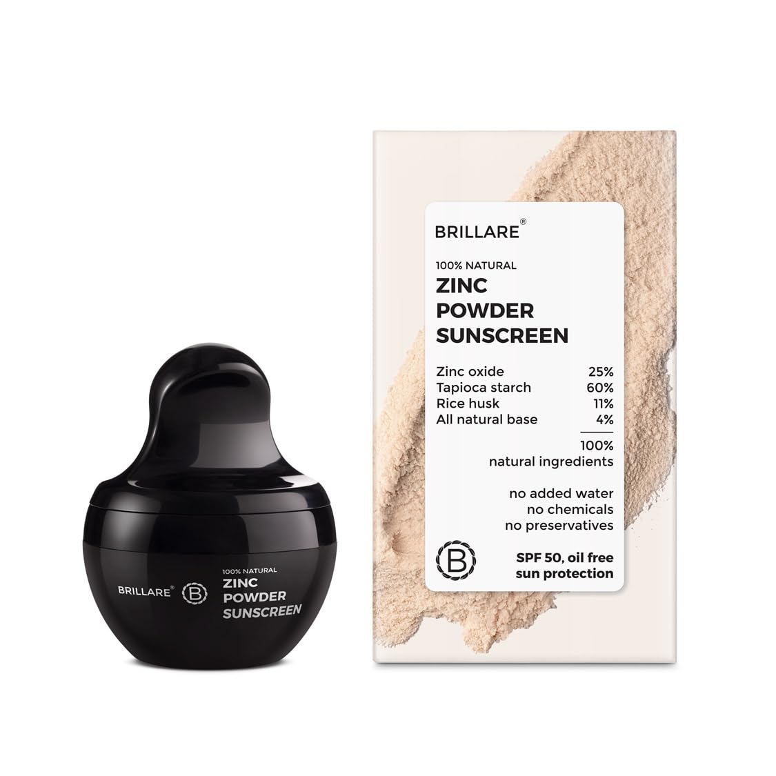 Brillaire Zinc Powder Sunscreen - 4 Gm Sun Care Solution