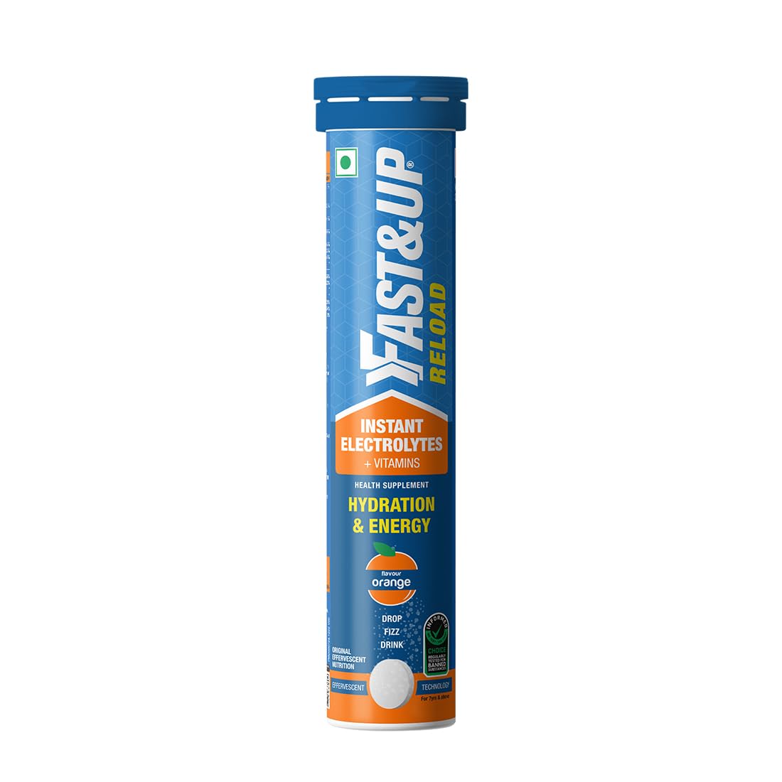 Fast & Up Reload Orange - Functional Drink & Hydration Supplement - 20 Tablets