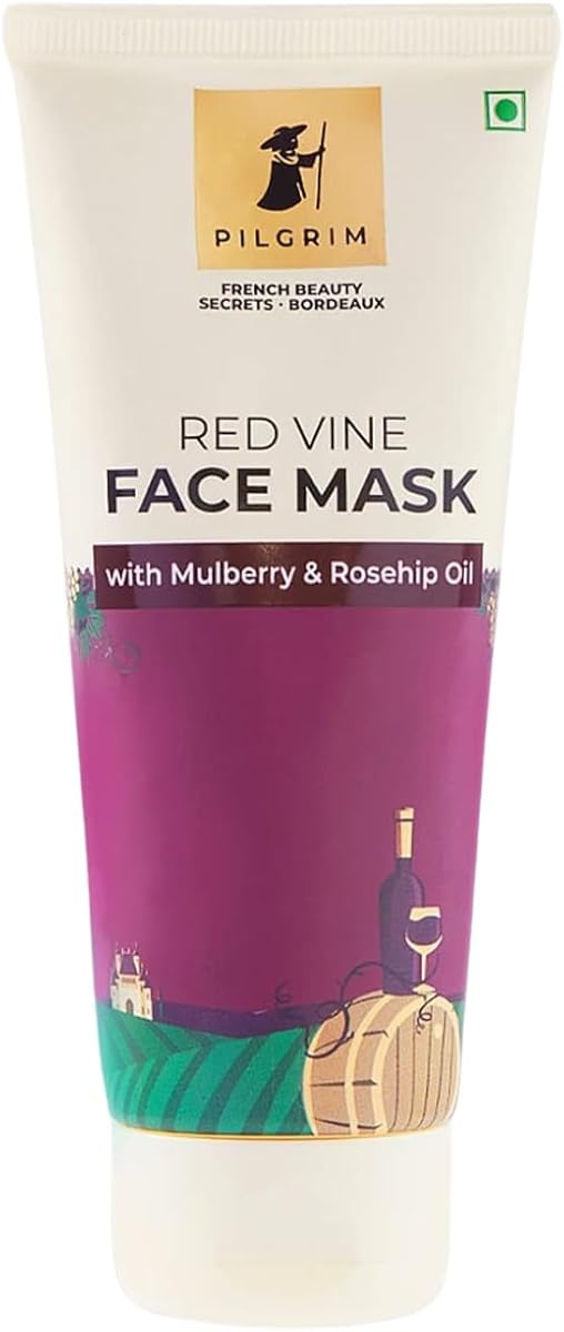 Pilgrim Red Vine Face Mask with Mulberry & Rosehip Oil - 100g