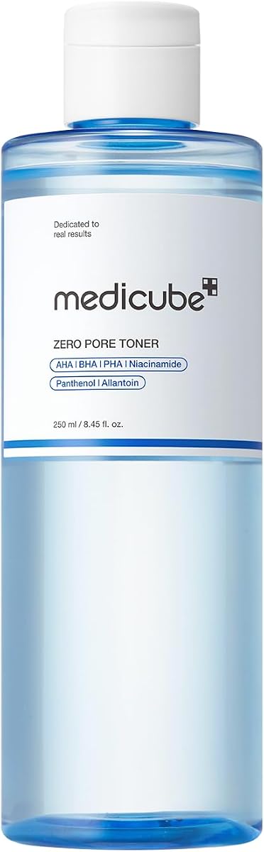 Medicube Zero Pore Toner - Exfoliating Blue Water Toner with AHA, BHA, PHA, Niacinamide - 250ml - Image 4