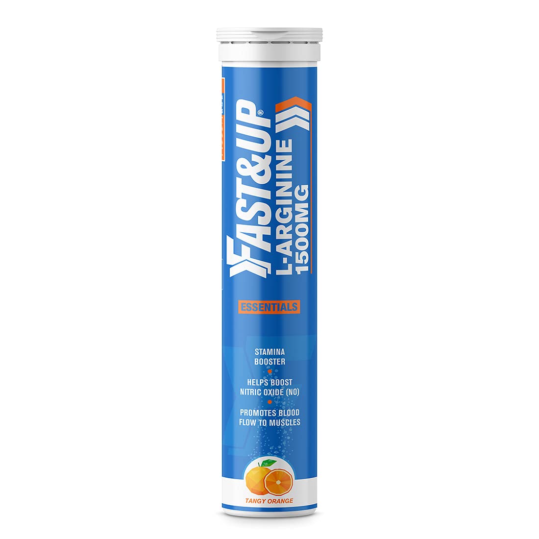Fast & Up L-Arginine Supplement - Boosts Stamina & Nitric Oxide - Orange Flavour