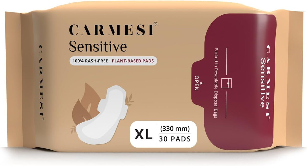 Carmesi Sensitive Sanitary Pads - 30 XL