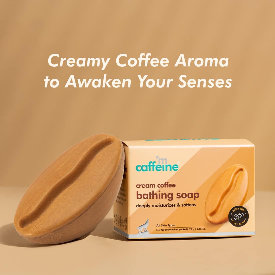 mCaffeine Cream Coffee Bathing Bar - Body Care, 100g