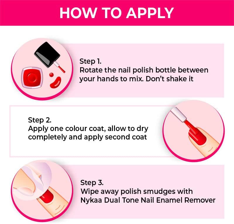 Nykaa Wedding Edition Nail Enamel - Cherry On Top, 9 ml - Image 3