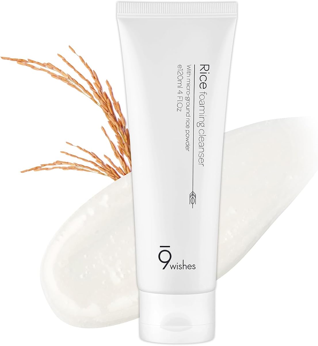 9Wishes Rice Foaming Cleanser with Korean Rice Powder - 120ml