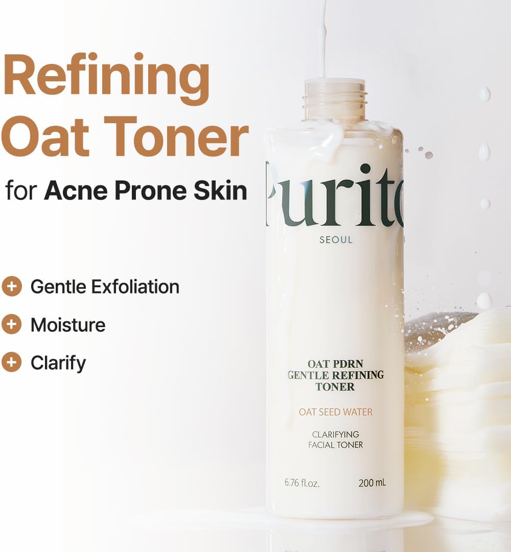 Purito Seoul Oat PDRN Gentle Refining Toner, 200ml - Face Serum & Treatment - Image 3