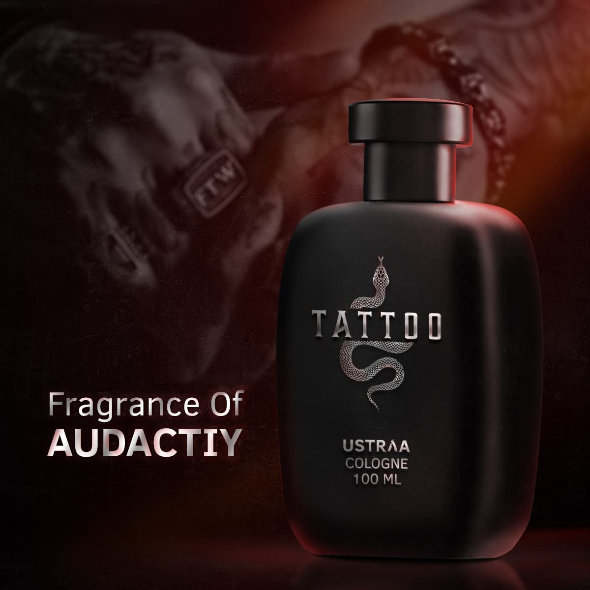 Ustraa Men's Cologne - Tattoo, 100ml Fragrance - Image 3