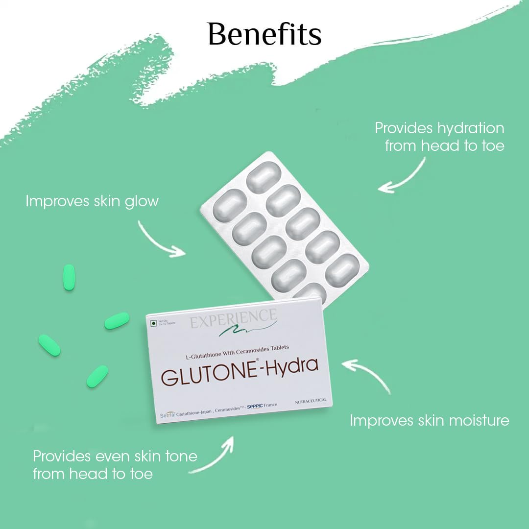Glutone-Hydra | Setria Glutathione with Ceramosides Tablets 30