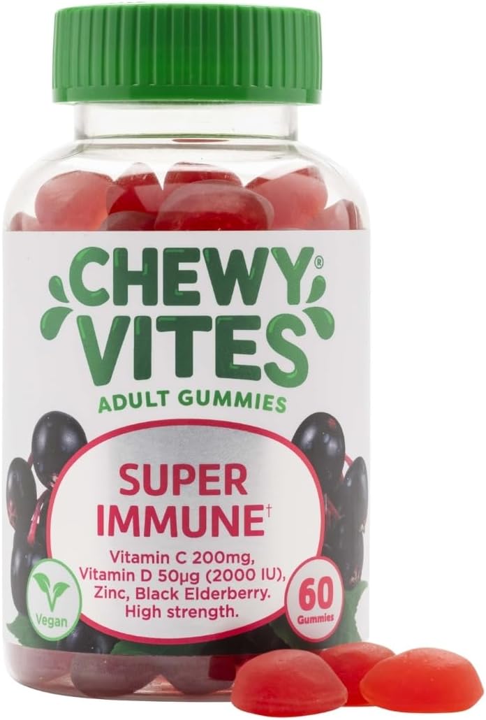 Chewy Vites Adults Super Immune Gummies with Elderberry - Vegan, 60 Pack - Image 2