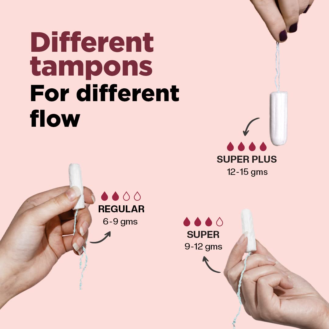 Pee Safe 100% Organic Tampons Super Plus - 16 Pack - Image 2
